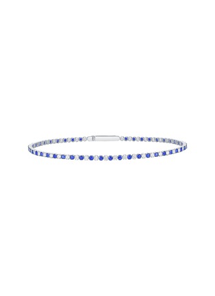 Main View - Click To Enlarge - LC COLLECTION JEWELLERY - Diamond Sapphire 18K White Gold Bracelet