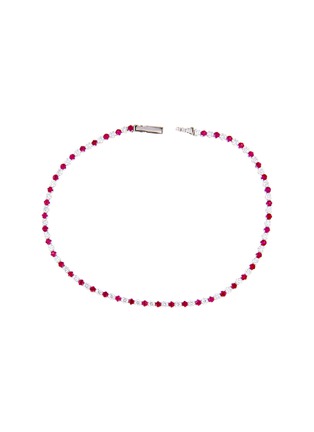 Main View - Click To Enlarge - LC COLLECTION JEWELLERY - Diamond Ruby 18K Rose Gold Bracelet