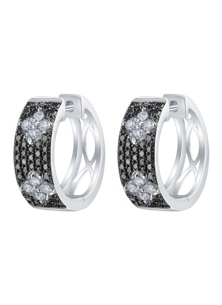 Main View - Click To Enlarge - LC COLLECTION JEWELLERY - Diamond 18K White Gold Earrings