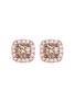 Main View - Click To Enlarge - LC COLLECTION JEWELLERY - Diamond 18K Rose Gold Earrings