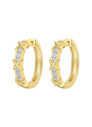 Main View - Click To Enlarge - LC COLLECTION JEWELLERY - Diamond 18K Gold Earrings