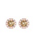 Main View - Click To Enlarge - LC COLLECTION JEWELLERY - Diamond 18K Rose Gold Earrings