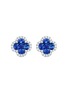 Main View - Click To Enlarge - LC COLLECTION JEWELLERY - Diamond Sapphire 14K White Gold Earrings