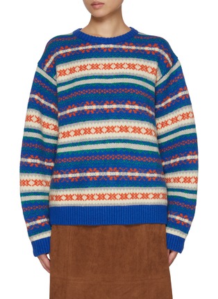 Main View - Click To Enlarge - SIENNE - Grandpa Jacquard Knit Sweater
