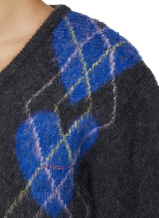  - SIENNE - Heart Argyle Knit Sweater