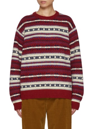 Main View - Click To Enlarge - SIENNE - Grandpa Jacquard Knit Sweater