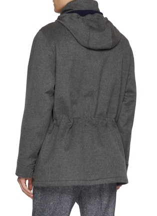 Back View - Click To Enlarge - BRUNELLO CUCINELLI - Hooded Cashmere Parka Coat