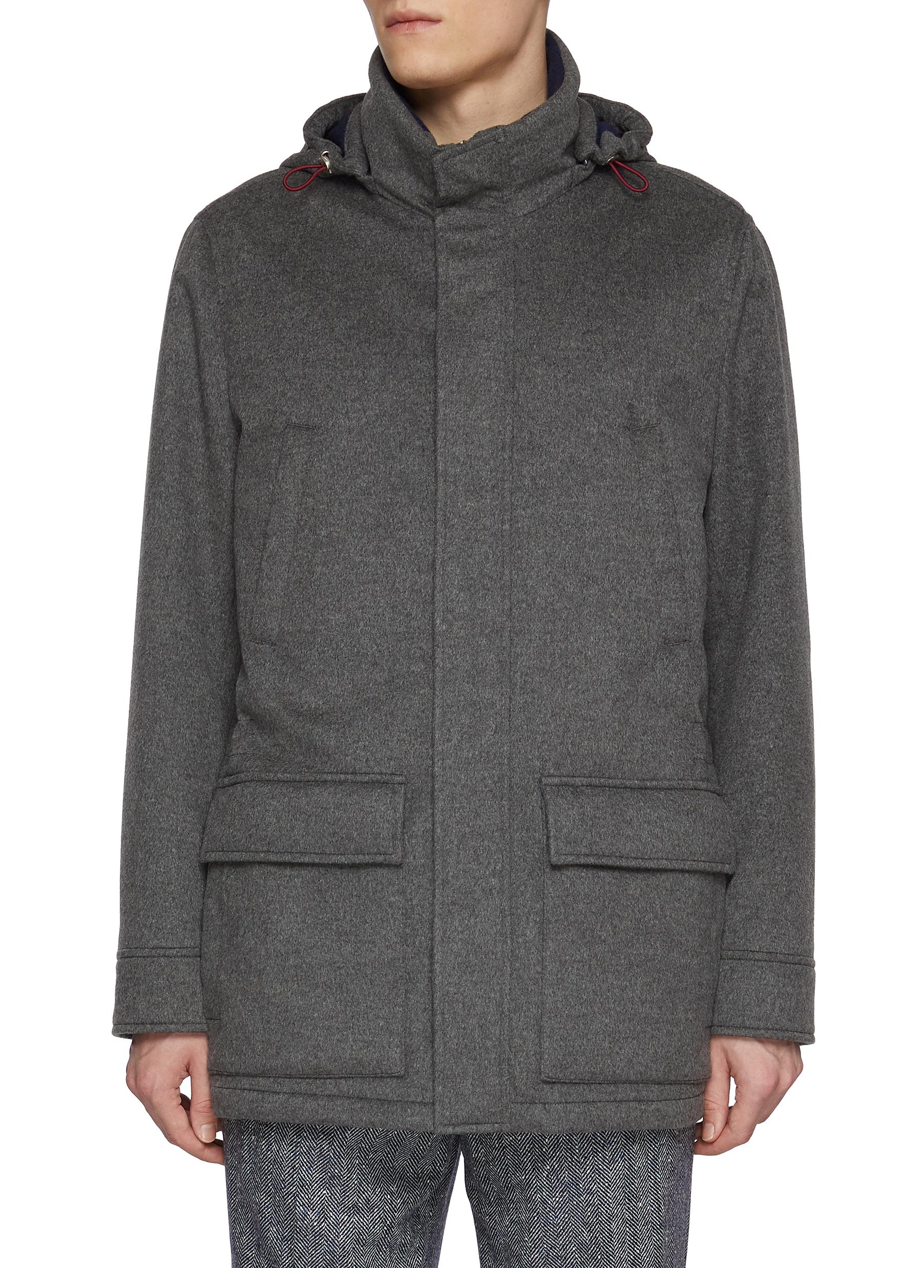 BRUNELLO CUCINELLI | Hooded Cashmere Parka Coat | Men | Lane Crawford