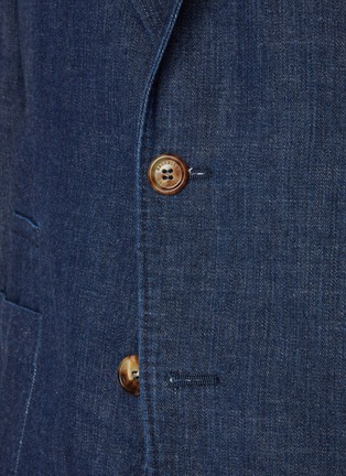  - BRUNELLO CUCINELLI - Single Breasted Dark Wash Denim Blazer