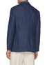 Back View - Click To Enlarge - BRUNELLO CUCINELLI - Single Breasted Dark Wash Denim Blazer