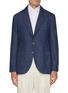 Main View - Click To Enlarge - BRUNELLO CUCINELLI - Single Breasted Dark Wash Denim Blazer