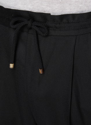  - BRUNELLO CUCINELLI - Elasticated Wool Drawstring Pants