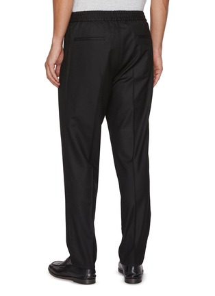 Back View - Click To Enlarge - BRUNELLO CUCINELLI - Elasticated Wool Drawstring Pants