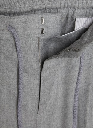  - BRUNELLO CUCINELLI - Elasticated Wool Drawstring Pants