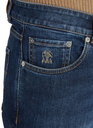  - BRUNELLO CUCINELLI - Turned Up Cuff Dark Wash Jeans