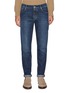 Main View - Click To Enlarge - BRUNELLO CUCINELLI - Turned Up Cuff Dark Wash Jeans