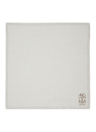 Figure View - Click To Enlarge - BRUNELLO CUCINELLI - Emblem Silk Pocket Square