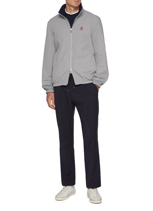 Figure View - Click To Enlarge - BRUNELLO CUCINELLI - Reversible Water Resistant Windbreaker Jacket