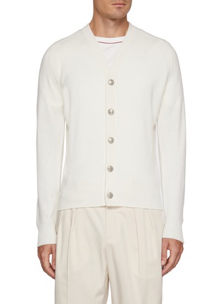 Main View - Click To Enlarge - BRUNELLO CUCINELLI - Long Sleeve Cashmere Cardigan