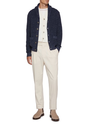 Figure View - Click To Enlarge - BRUNELLO CUCINELLI - Long Sleeve Cashmere Cardigan