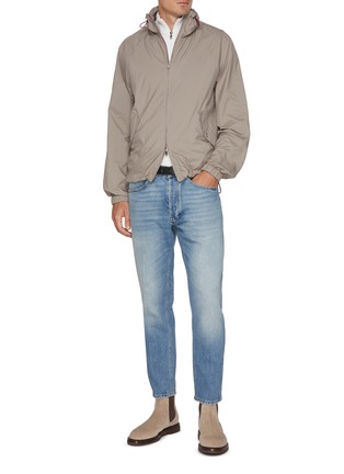 Figure View - Click To Enlarge - BRUNELLO CUCINELLI - Water Resistant Zip Up Jacket