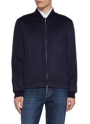 Main View - Click To Enlarge - BRUNELLO CUCINELLI - Zip Up Cashmere Bomber Jacket