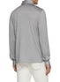 Back View - Click To Enlarge - BRUNELLO CUCINELLI - Long Sleeve Half Placket Silk Cotton Polo Shirt