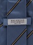 Detail View - Click To Enlarge - BRUNELLO CUCINELLI - Diagonal Stripe Silk Tie