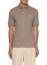 Main View - Click To Enlarge - BRUNELLO CUCINELLI - Print Logo Cotton Jersey Polo Shirt