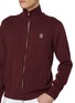  - BRUNELLO CUCINELLI - Embroidered Logo Cashmere Blend Zip Up Cardigan