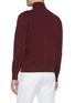 Back View - Click To Enlarge - BRUNELLO CUCINELLI - Embroidered Logo Cashmere Blend Zip Up Cardigan