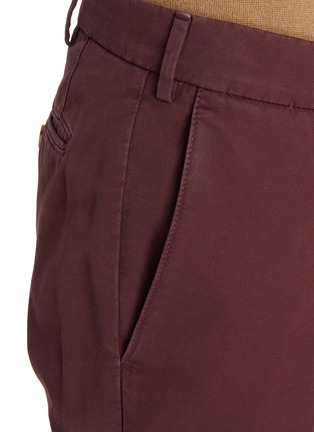  - BRUNELLO CUCINELLI - Flat Front Cotton Chino Pants