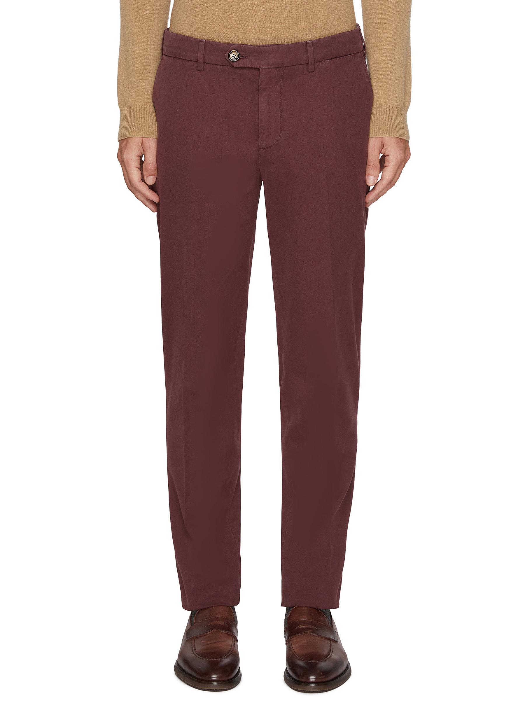 【関税＆送料込み】Brunello Cucinelli Cotton Chino Trousers Brunello Cucinelli Men's American Pima Italian-Fit Chino
