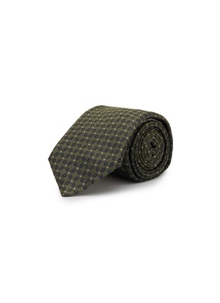 Main View - Click To Enlarge - BRUNELLO CUCINELLI - Geometric Pattern Silk Tie
