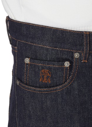  - BRUNELLO CUCINELLI - Turned Up Cuff Dark Wash Jeans