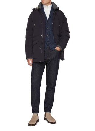 Figure View - Click To Enlarge - BRUNELLO CUCINELLI - Turned Up Cuff Dark Wash Jeans