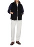 Figure View - Click To Enlarge - BRUNELLO CUCINELLI - Diagonal Pocket Cotton Carrot Pants