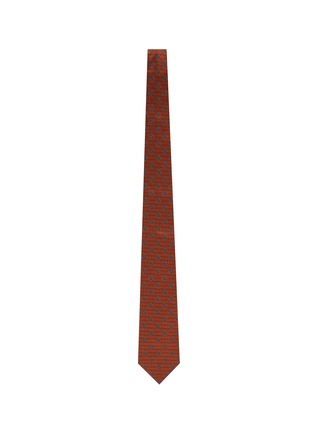 Detail View - Click To Enlarge - BRUNELLO CUCINELLI - Geometric Pattern Silk Tie