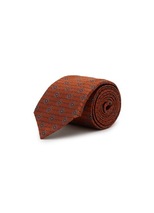 Main View - Click To Enlarge - BRUNELLO CUCINELLI - Geometric Pattern Silk Tie