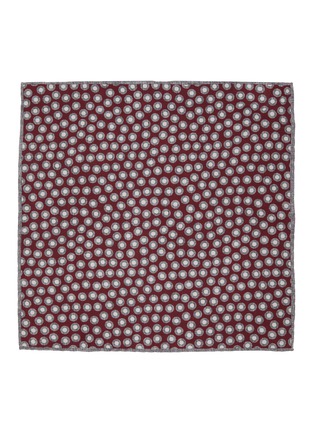 Figure View - Click To Enlarge - BRUNELLO CUCINELLI - Dotted Silk Pocket Square