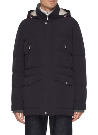 Main View - Click To Enlarge - BRUNELLO CUCINELLI - Drawstring Hood Puffer Jacket
