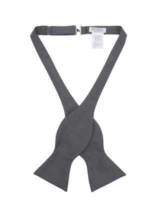 Detail View - Click To Enlarge - BRUNELLO CUCINELLI - Virgin Wool Silk Bow Tie