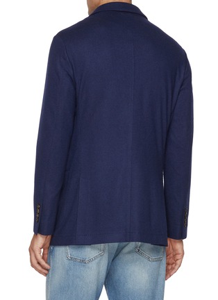 Back View - Click To Enlarge - BRUNELLO CUCINELLI - Double Breasted Cashmere Jersey Blazer