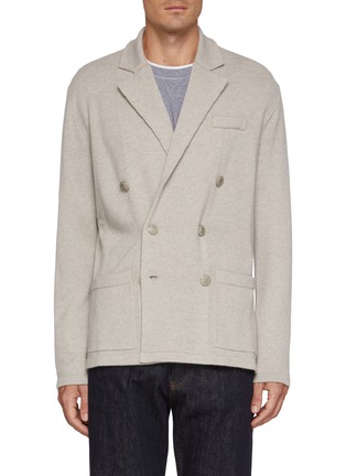 Main View - Click To Enlarge - BRUNELLO CUCINELLI - Double Breasted Cashmere Knit Cardigan