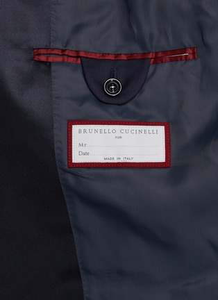  - BRUNELLO CUCINELLI - Single Breasted Wool Silk Twill Tuxedo Suit