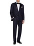 Figure View - Click To Enlarge - BRUNELLO CUCINELLI - Single Breasted Wool Silk Twill Tuxedo Suit
