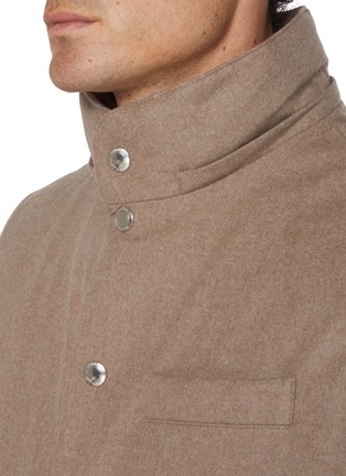 Detail View - Click To Enlarge - BRUNELLO CUCINELLI - Padded Hooded Wool Vest