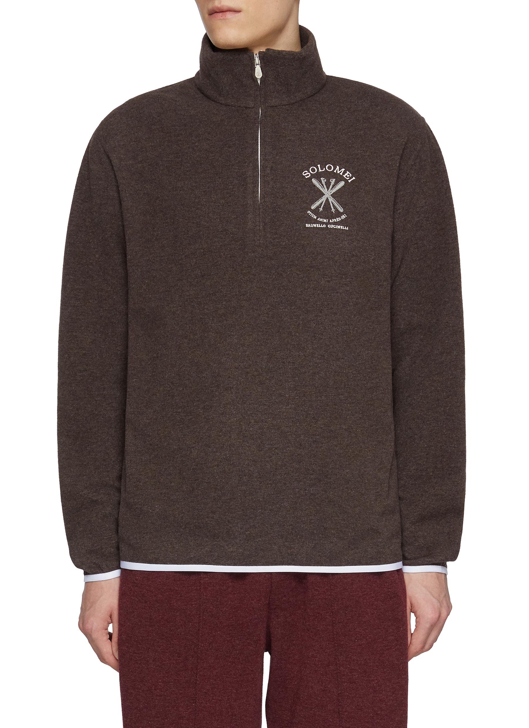 BRUNELLO CUCINELLI | Ski Logo Embroidered Sweatshirt | Men