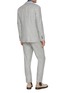 Back View - Click To Enlarge - BRUNELLO CUCINELLI - Double Breasted Silk Wool Cashmere Suit