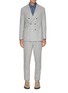 Main View - Click To Enlarge - BRUNELLO CUCINELLI - Double Breasted Silk Wool Cashmere Suit